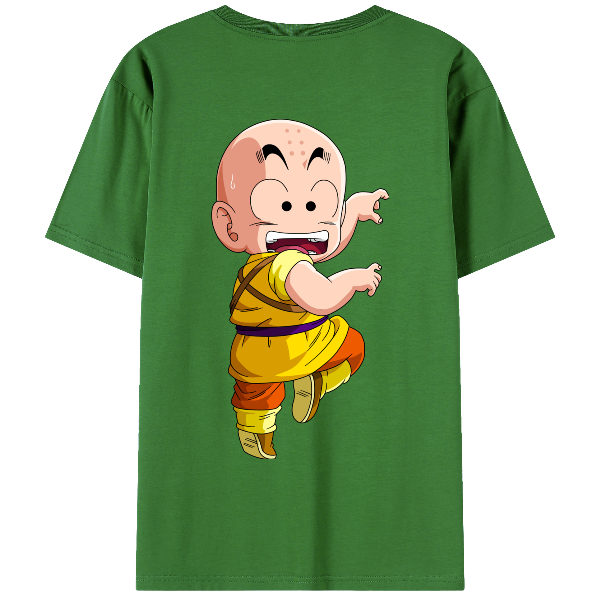（画像用） ドラゴンボール クリリン DRAGON BALL krillin レディース半袖Tシャツ(バックプリント)